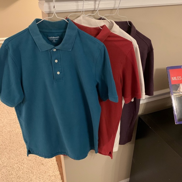 Cotton polo lot (4 total) - medium size - Picture 1 of 5